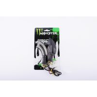 Повороты светодиодные (пара)   изогнутые   (черные, прозрачные, 21 диод)   MONSTER ENERGY