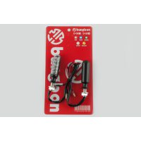 Повороты светодиодные, колба (пара)   (черные, белое стекло)   ST