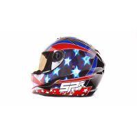 Шлем-интеграл   (mod:B-500) (size:XL, черно-красно-синий)   BEON