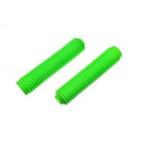 Гофры передней вилки (пара)   универсальные   L-325mm, d-40mm, D-55mm   (зелёные)   MZK