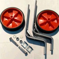 Колеса боковые опорные велосипеда   (пластик) (12-20)   (красные)   YKX