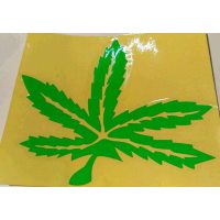 Наклейка   декор   GREEN   (14х16см, зеленая)   (#0426)