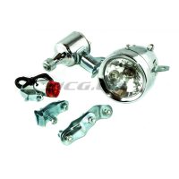 Оптика велосипедная (фара передняя, стоп задний, динамка 12V6W)   YKX   (mod.A)
