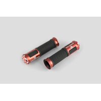 Ручки руля с алюм. отбойником (красные)    GJCT