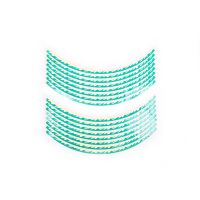 Наклейка   на колесо 17   декор   (16шт, зеленая)   (#6065)