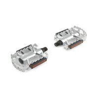 Педали велосипедные   (с катафотами, металл, хром)   DS