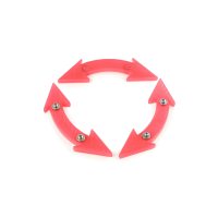 Светоотражатель   велосипедный   (катафот)   (3шт)   (красный)   BDRK