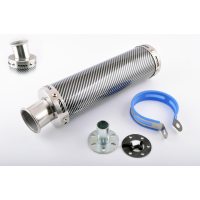 Глушитель (тюнинг)   300*90mm, креп. Ø48mm   (нержавейка, карбон mod:2, прямоток, тип:1)