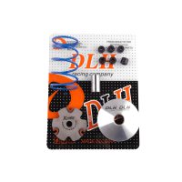 Вариатор передний (тюнинг)   Honda DIO AF27   (+палец, ролики 6шт, пружина торкдрайвера)   DLH