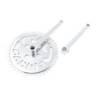 Звезда велосипедная (передняя)   48T   (+2 шатуна L-190mm, под круг, хром, с защитой)   YKX   mod A