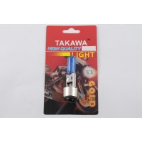 Лампа BA20D (2 уса)   12V 18W/18W   (супер белая)   (блистер)   TAKAWA   (mod:A)