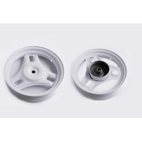 Диск колеса   2.15 * 10   (зад, барабан) (металл, 22 шлица,)   (белый)   Honda DIO   EVO