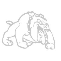 Наклейка   декор   DOG   (13x10cм, белая, правая)   (#HQ007WR)