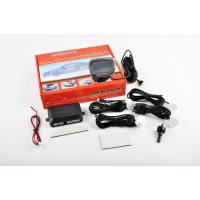 Парктроник   mod:LH-813B   (датчики белые 4шт, LCD, штурман, монтажный комплект)   KAMEILONG