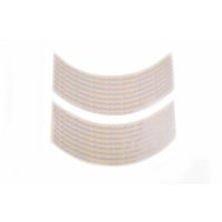 Наклейка   на колесо 17   декор   (16шт, серебристая)   (#6065)