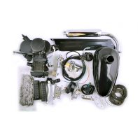 Двигатель велосипедный (в сборе)   80сс   (мех.старт., бак, ручка газа, звезда, цепь)   (черный)   EVO