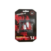 Колодки тормозные велосипедные (ободные, V-brake)   (черные)   SHUANGJIE