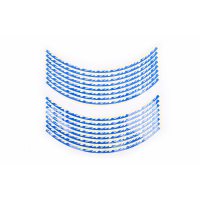 Наклейка   на колесо 17   декор   (16шт, синяя)   (#6065)