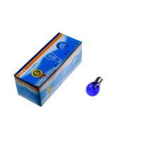 Лампа S25 (двухконтактная)   12V 21W/5W   (стоп, габарит)   (синяя)   YWL