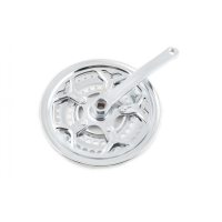 Звезды велосипедные (передние)   28/38/48T   (+2 шатуна L- 180mm, квадрат, хром, с защитой)   YKX