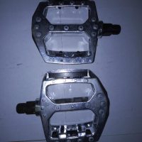 Педали велосипедные горные   (с катафотами, алюминий, хром, усиленные)   YKX