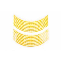 Наклейка   на колесо 17   декор   (16шт, желтая)   (#6065)