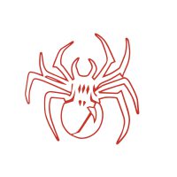 Наклейка   декор   SPIDER   (13х13см)   (#6883)