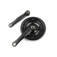 Звезды велосипедные (передние)   24/34/42T   (+2 шатуна L-170mm, квадрат, черные, с защитой)   YKX