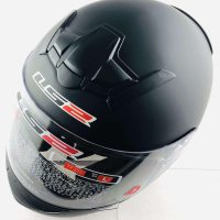 Шлем-интеграл   (mod:BLACK) (size:L, черный матовый)   LS-2