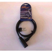 Замок на колесо   (трос 1000*8mm) (с ключом)   BBC