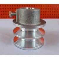 Шкив ремня ведомый 2-х ручейковый на Мотоблок    (под вал 19mm, профиль А, наружный 63mm)   UG