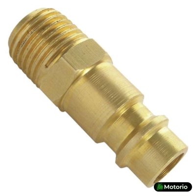 Переходник с наружной резьбой 1/4 на штыревую часть быстроразъемного соединения. Переходник с наружной резьбой 1/4 на штыревую часть быстроразъемного соединения. Купить в Интернет-магазине Моторио