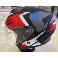 Шлем открытый   (mod:522-3) (size:XL,черно -красный)   FGN