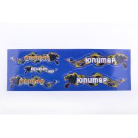 Наклейки   (набор) ИЖ ЮПИТЕР   (48х16см, голубые) EVO