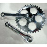 Звезда   велосипедная (передняя)   28T   (+2 шатуна L-127mm, под круг, хром) FM