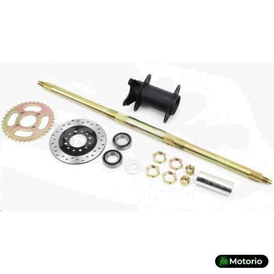 Ось колеса заднего ATV 027-19 (крепление , звезда , диск торм.) (комплект 15 шт) 740мм FLD Ось колеса заднего ATV 027-19 (крепление , звезда , диск торм.) (комплект 15 шт) 740мм FLD Купить в Интернет-магазине Моторио