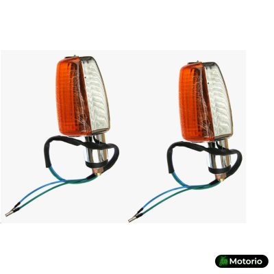 Повороты   (пара) Delta, Active   прямоугольные   (хром, желтое стекло) Купить в Интернет-магазине Моторио