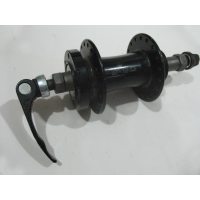 Втулка   заднего колеса велосипеда   (алюминий) (36 спиц, под диск, трещотка, эксцентрик черная)