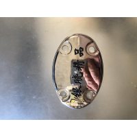 Накладка крышки генератора   Delta, Alpha   (овальная, хром) VDK