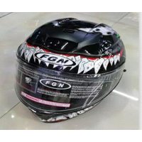 Шлем-интеграл (mod:602) (size:L, черно белый) FGN