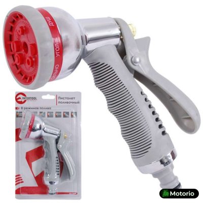 Пистолет-распылитель для полива 8-ми функциональный хромированный (центральный, туман, душ, угловой, полный, ливень, конический, плоский). ABS, PP, TP Пистолет-распылитель для полива 8-ми функциональный хромированный (центральный, туман, душ, угловой, полный, ливень, конический, плоский). ABS, PP, TP Купить в Интернет-магазине Моторио