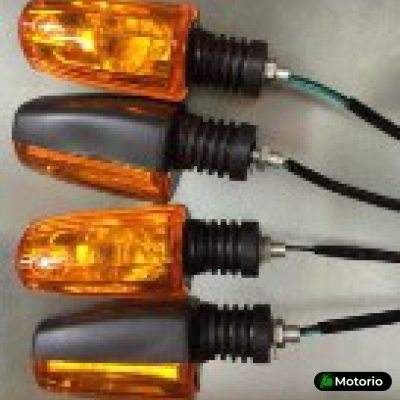 Повороты   гробик  (4шт)   хрусталь (желтое  стекло) VDK Купить в Интернет-магазине Моторио