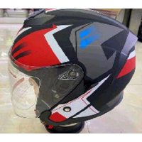 Шлем открытый   (mod:522-3) (size:L,черно -красный)   FGN