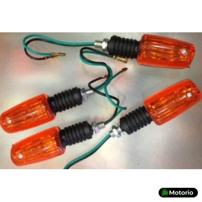 Повороты   гробик  (4шт)   (желтое  стекло)   JS Купить в Интернет-магазине Моторио