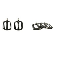 Педали велосипедные горные   (алюминий, широкие, черные)   (AlNK-652)   KL