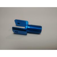 Переходник амортизатора   (под вилку, металл)   (синие)   DVK