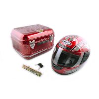 Кофр   Delta   металл красный   (+шлем) EVO-2