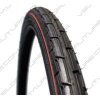 Велосипедная шина   28 * 1 5/8*1 1/4 (37-622) D-801  красная полоса Deestone (Таиланд) VERE