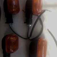 Повороты мини (4шт)   прямоугольные   (черные, желтое стекло)   EVO