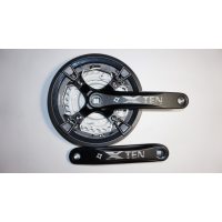 Звезды   велосипедные   (передние) 24/34/44T   (+2 шатуна L-170mm, квадрат, черный, алюминий, с защитой)   OEM